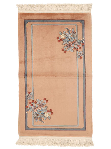 Kina 90 Line Teppe 91X152 Brun/Oransje Ull, Kina Carpetvista