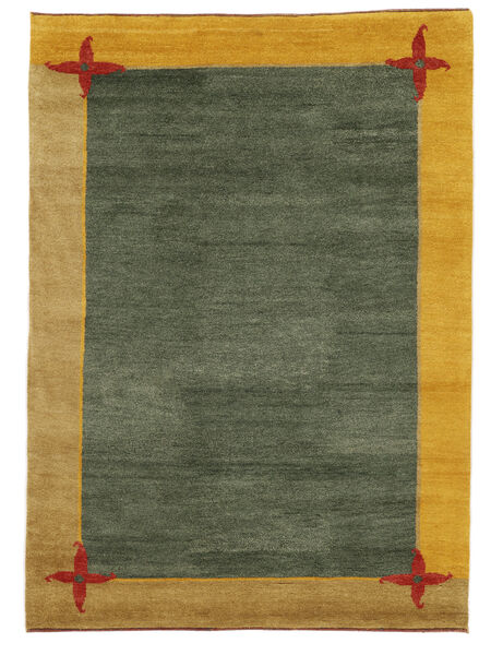  Gabbeh Rustic Covor 171X236 Persan Lână Verde Închis/Maro Carpetvista