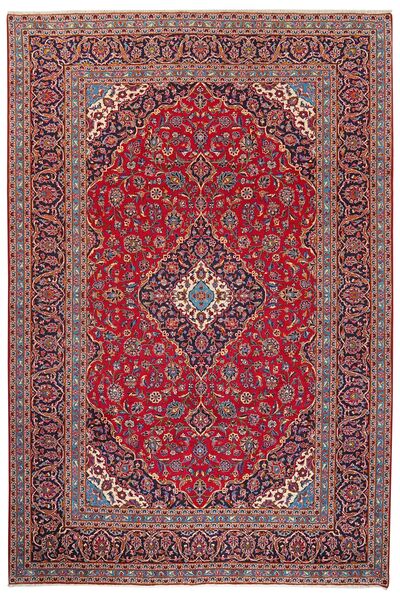 Tapete Oriental Kashan 247X368 Vermelho Escuro/Preto (Lã, Pérsia/Irão)