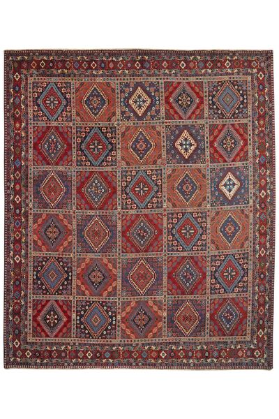 255X303 Tappeto Yalameh Orientale Rosso Scuro/Nero Grandi (Lana, Persia/Iran)