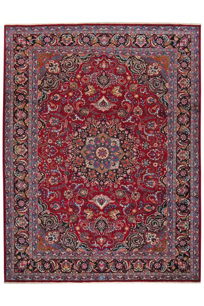  Orientalisk Mashad Matta 258X332 Mörkröd/Svart Stor Ull, Persien/Iran