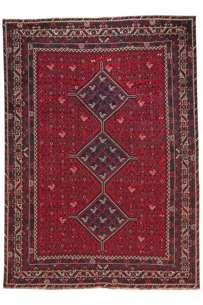  Qashqai Alfombra 239X332 Persa De Lana Negro/Rojo Oscuro Grande