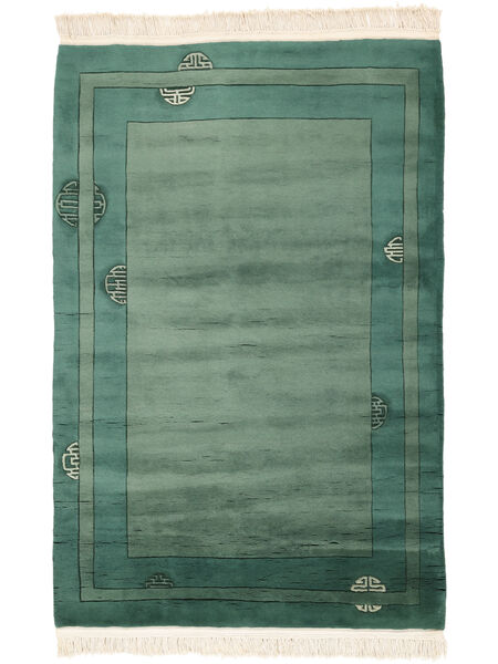 Alfombra Oriental China 90 Line 140X200 Verde Oscuro/Verde (Lana, China)