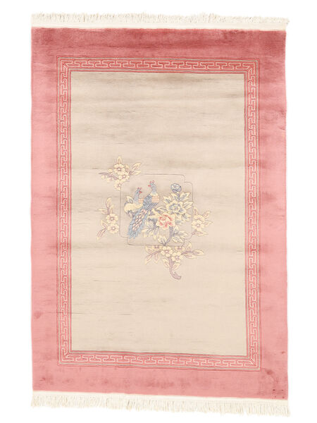 China 90 Line Vloerkleed 140X200 Beige/Rood Wol, China Carpetvista