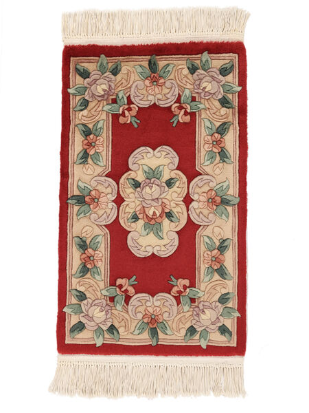 52X89 China 90 Line Vloerkleed Oosters Bruin/Donkerrood (Wol, China) Carpetvista