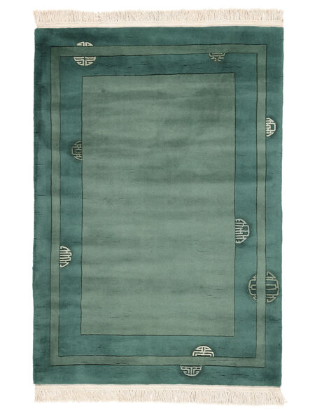  China 90 Line Rug 140X200 Dark Green/Green Carpetvista