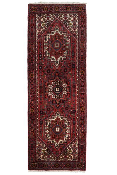  Orientalischer Gholtogh Teppich 69X197 Läufer Schwarz/Dunkelrot Wolle, Persien/Iran