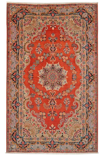 Tapete Oriental Kerman 142X230 Vermelho Escuro/Castanho (Lã, Pérsia/Irão)