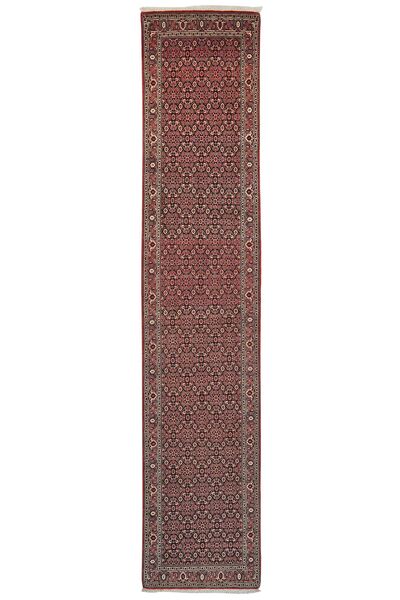  81X392 Bidjar With Silk Rug Runner
 Dark Red/Black Persia/Iran