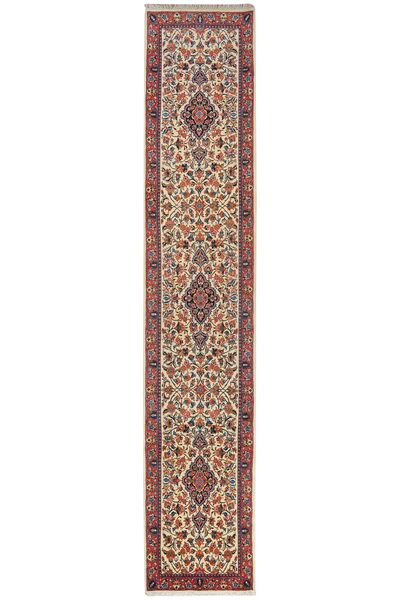 81X427 Alfombra Sarouk Oriental De Pasillo Rojo Oscuro/Marrón (Lana, Persia/Irán)