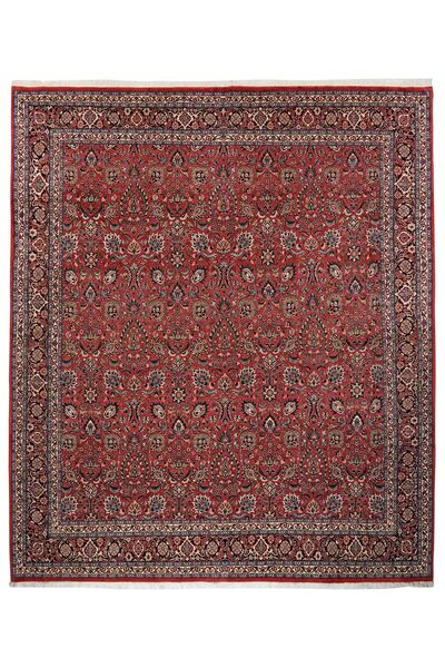 Tappeto Bidjar Con Di Seta 254X298 Rosso Scuro/Nero Grandi (Lana, Persia/Iran)