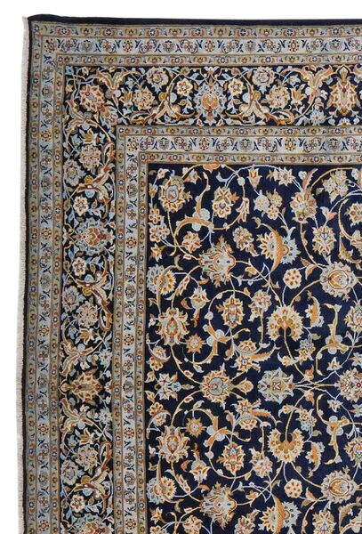 Alfombra Keshan 263X370 Negro/Marrón Grande (Lana, Persia/Irán)