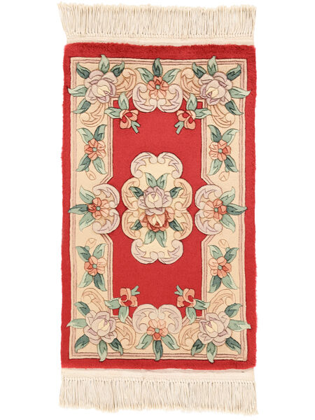  Oosters China 90 Line Vloerkleed 53X87 Beige/Donkerrood Wol, China Carpetvista