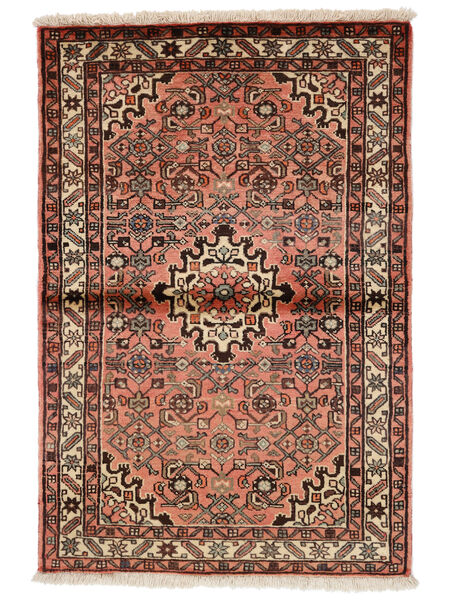 102X154 Alfombra Oriental Hosseinabad Fine Marrón/Negro (Lana, Persia/Irán) Carpetvista