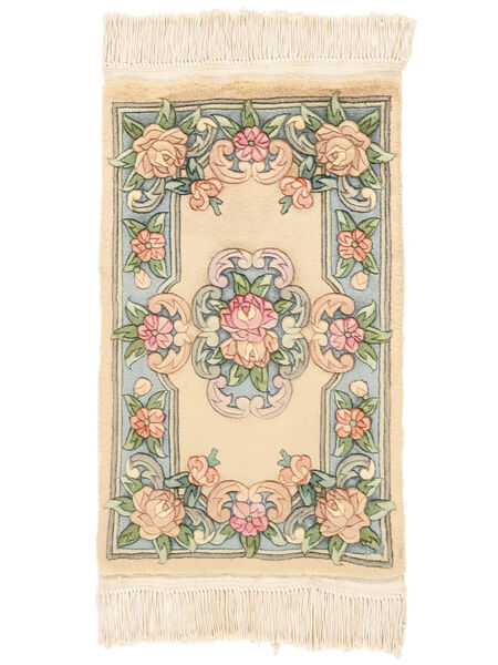  53X86 Medallion Tappeto Peloso Piccolo Cinesi 90 Line Lana, Carpetvista