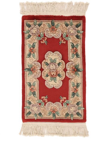  Oosters China 90 Line Vloerkleed 52X87 Bruin/Donkerrood Wol, China Carpetvista