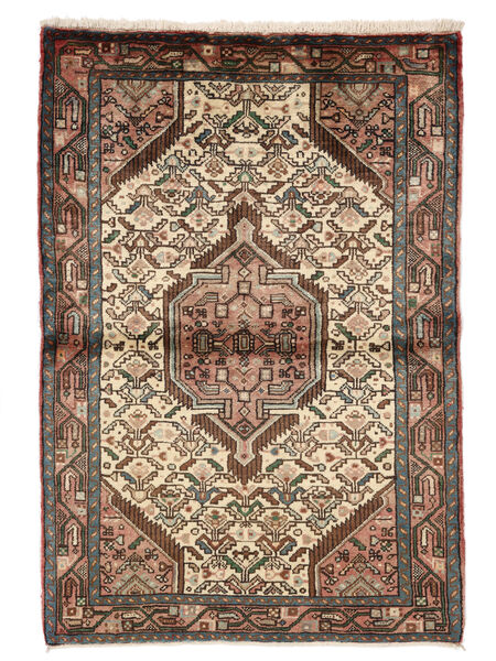 107X157 Hamadan Rug Oriental Brown/Black (Wool, Persia/Iran) Carpetvista