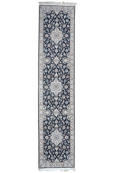 69X313 Alfombra Nain 9La Oriental De Pasillo Gris Oscuro/Gris (Lana, Persia/Irán)