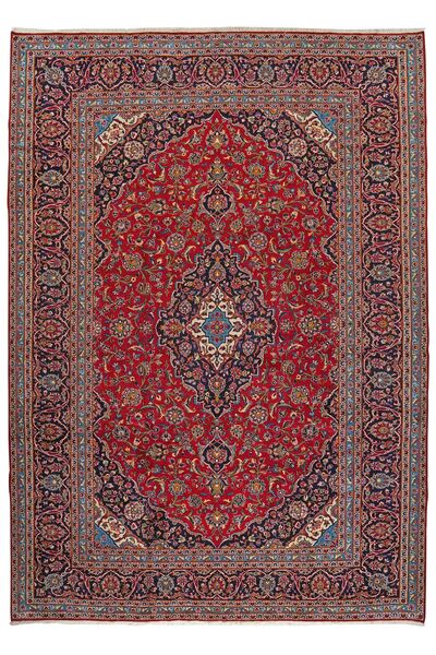  250X355 Keshan Vloerkleed Donkerrood/Zwart Perzië/Iran