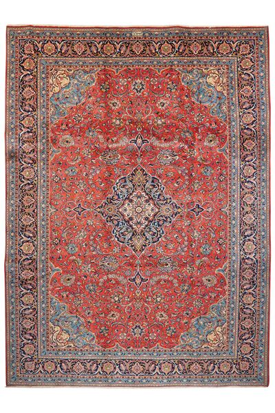  Persian Sarouk Rug 255X345 Dark Red/Brown