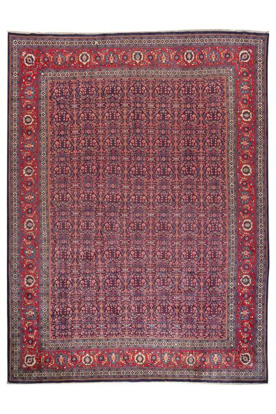  Orientalisk Sarouk Matta 272X367 Mörkröd/Svart Stor Ull, Persien/Iran