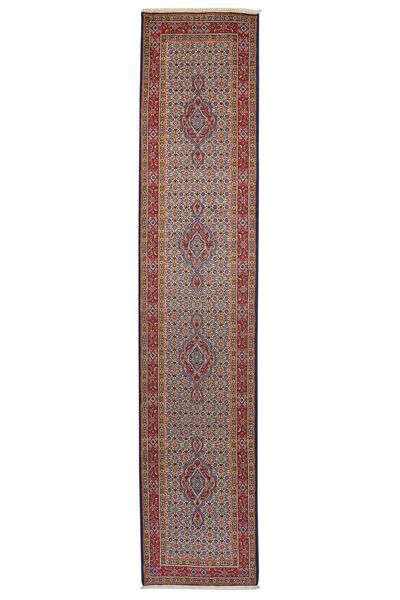  Oriental Moud Rug 82X393 Runner
 Dark Red/Brown Wool, Persia/Iran