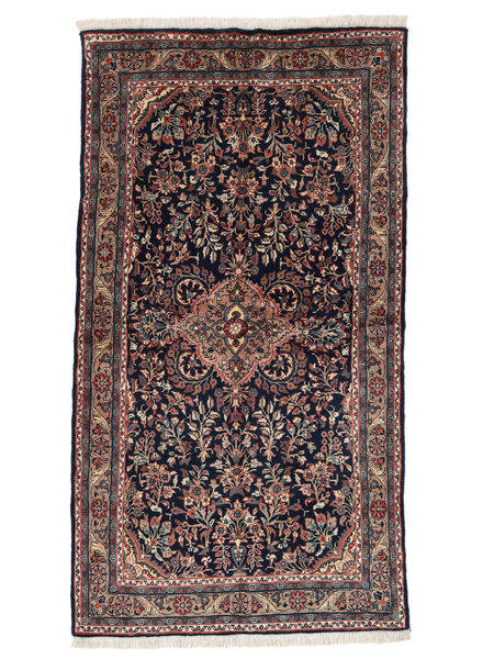 Alfombra Oriental Koliai 127X232 Negro/Rojo Oscuro (Lana, Persia/Irán)