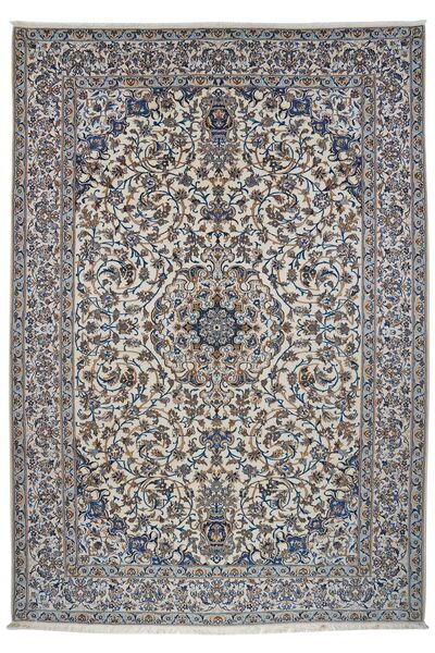 Nain 9La Rug 210X303 Dark Grey/Grey Wool, Persia/Iran