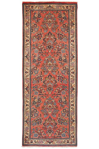 Tappeto Orientale Sarouk 78X203 Passatoie Rosso Scuro/Marrone (Lana, Persia/Iran)