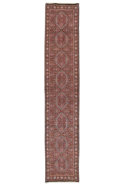 76X401 Tappeto Bidjar Con Di Seta Orientale Passatoie Rosso Scuro/Rosso (Lana, Persia/Iran)