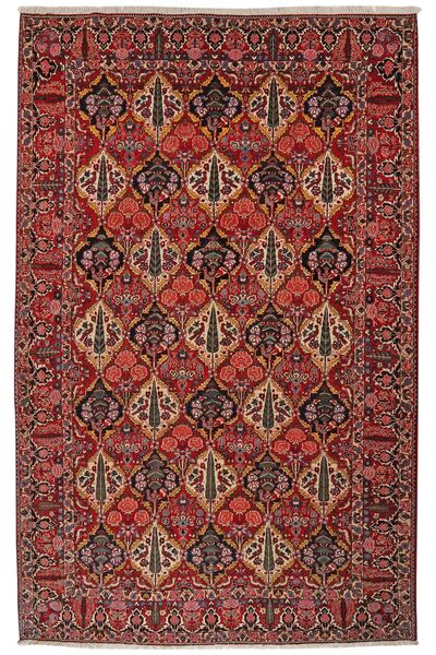  212X341 Bakhtiari Rug Dark Red/Black Persia/Iran