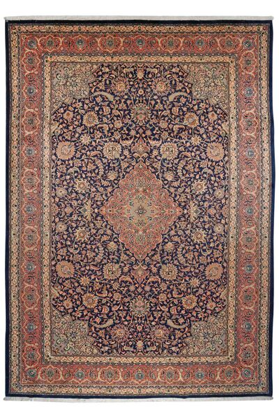  Orientalischer Sarouk Teppich 258X360 Braun/Dunkelrot Großer Wolle, Persien/Iran