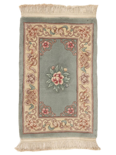  61X95 Medallion Shaggy Rug Small China 90 Line Wool, Carpetvista