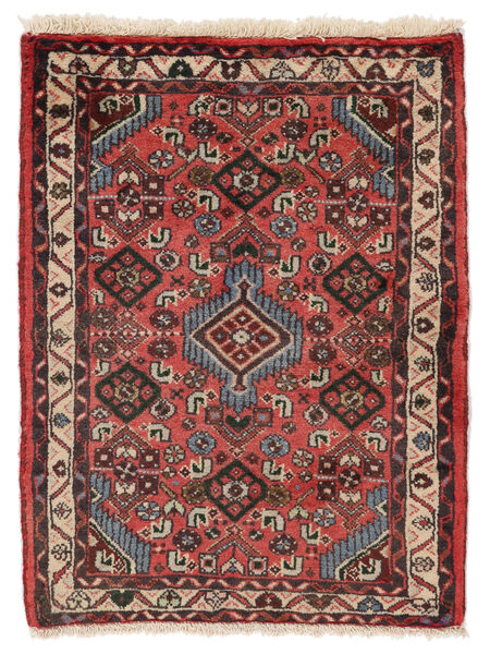  Asadabad Rug 60X80 Persian Wool Dark Red/Black Small Carpetvista