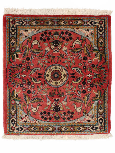  74X82 Medallion Small Hamadan Rug Wool, Carpetvista