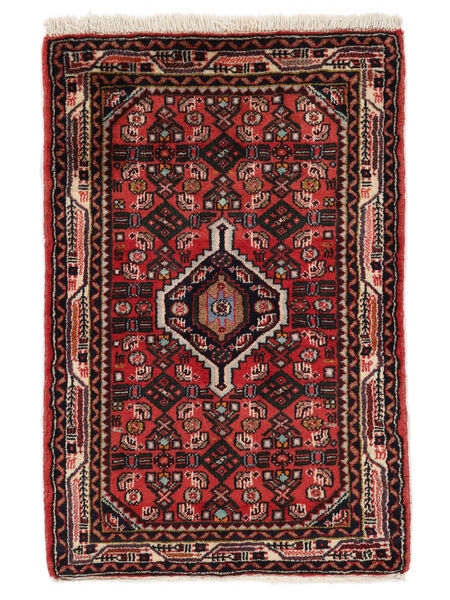  60X90 Asadabad Covor Negru/Dark Red Persia/Iran
 Carpetvista