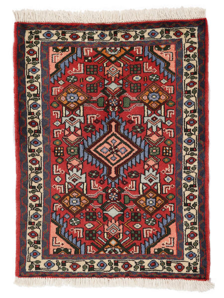 63X82 Dywan Orientalny Asadabad Czarny/Ciemnoczerwony (Wełna, Persja/Iran) Carpetvista