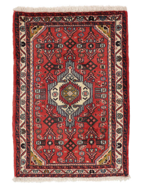 Tappeto Persiano Hamadan 60X90 Rosso Scuro/Nero (Lana, Persia/Iran)