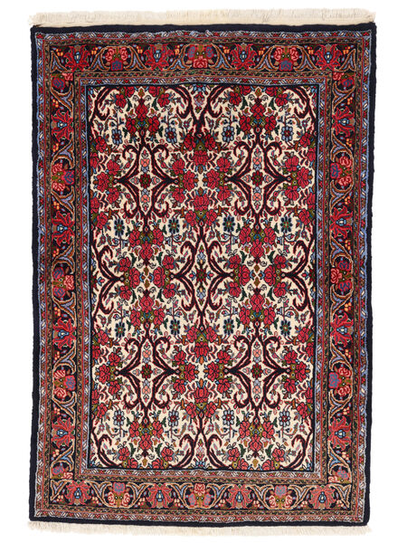 Alfombra Persa Bidjar 108X160 Negro/Rojo Oscuro (Lana, Persia/Irán)