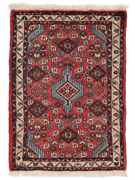  Persian Asadabad Rug 60X82 Black/Dark Red Carpetvista