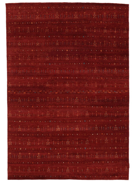 Tapete Gabbeh Loribaft 169X244 Vermelho Escuro/Preto (Lã, Índia)