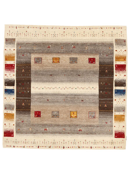 Gabbeh Loribaft Rug 203X204 Square Brown/Beige Wool, India Carpetvista