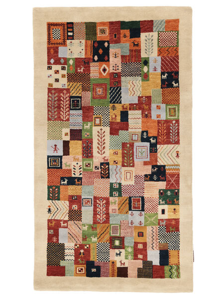 Gabbeh Loribaft Rug 89X160 Brown/Orange Wool, India Carpetvista