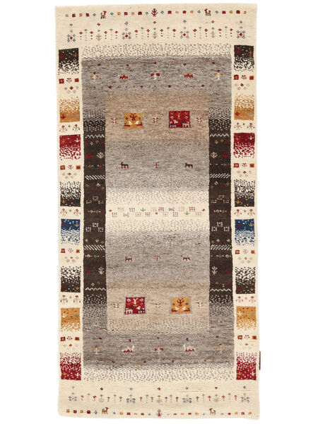  69X143 Gabbeh Loribaft Matta Brun/Beige Indien Carpetvista