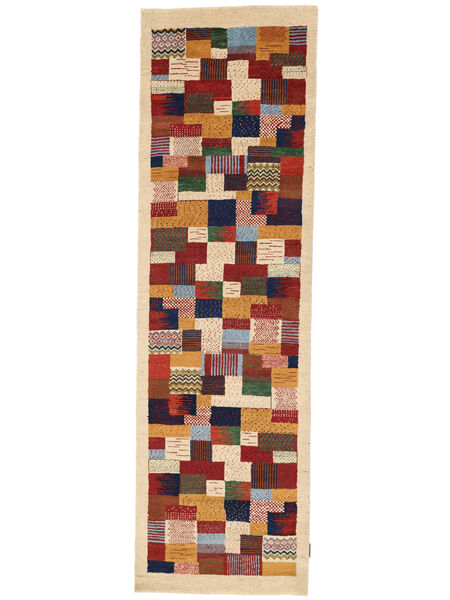 Gabbeh Loribaft Rug 85X287 Runner
 Dark Red/Orange Wool, India Carpetvista