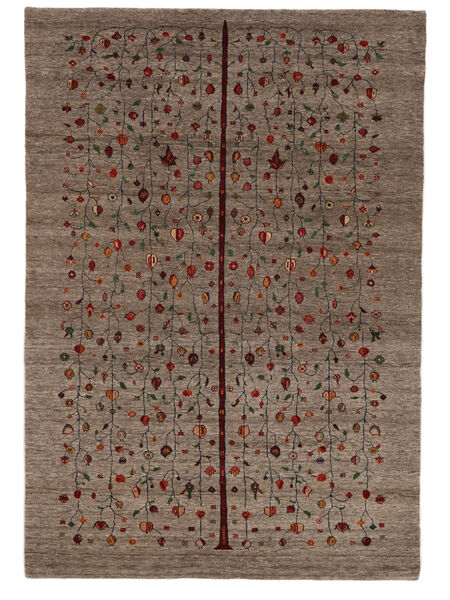 171X246 Gabbeh Loribaft Matta Modern Brun/Svart (Ull, Indien) Carpetvista