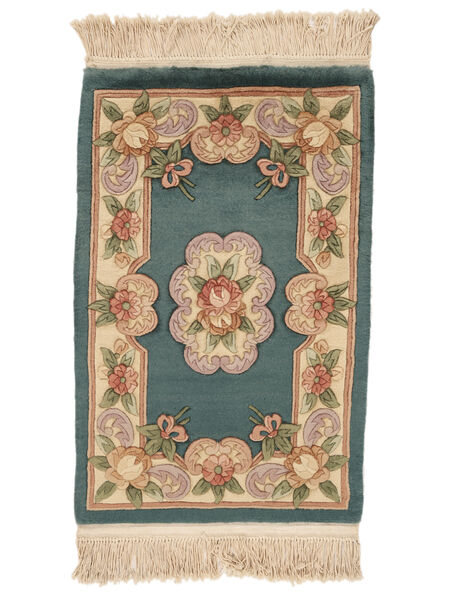  60X90 Medallion Shaggy Rug Small China 90 Line Wool, Carpetvista