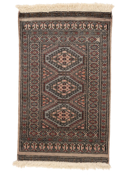  60X97 Pakistan Bokhara 2Ply Tæppe Brun/Sort Pakistan Carpetvista