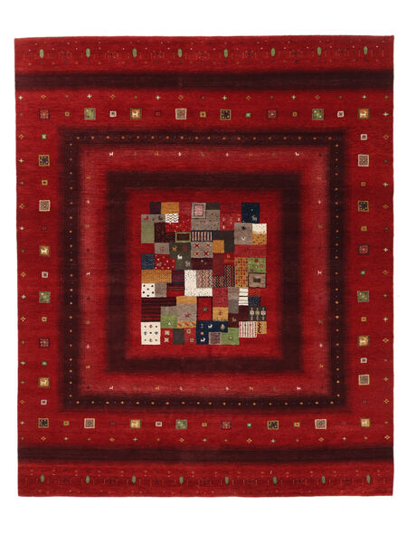 249X304 Gabbeh Loribaft Vloerkleed Modern Donkerrood/Zwart (Wol, India) Carpetvista