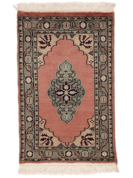  Pakistański Bucharski 3Ply Dywan 62X96 Wełniany Brunatny/Czarny Mały Carpetvista